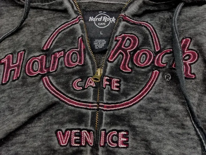 Hard Rock Cafe Venice Herren Sweater Jacke Anthrazit Gr. L - Bild 3