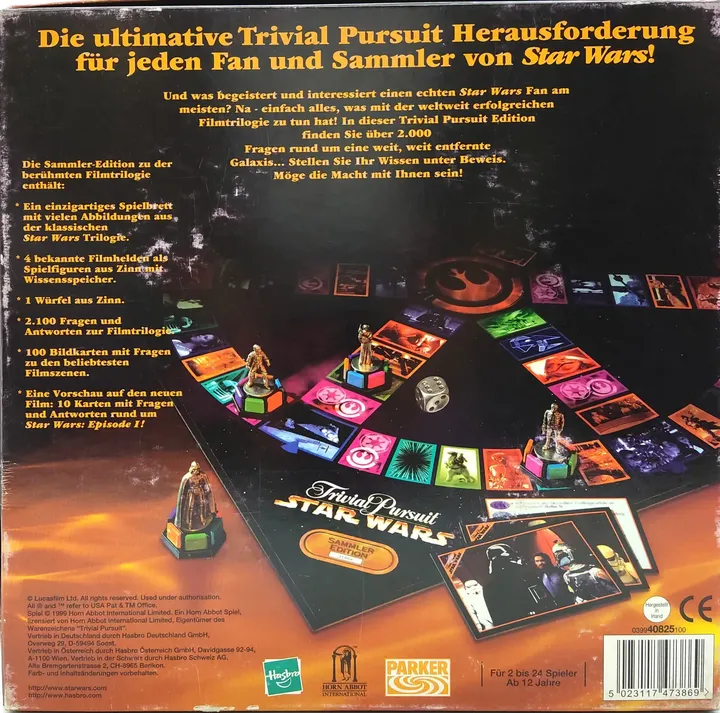 Trivial Pursuit™ STAR WARS - Klassische Trilogie Sammler-Edition - 1999 - Gesellschaftsspiel - PARKER - Bild 2