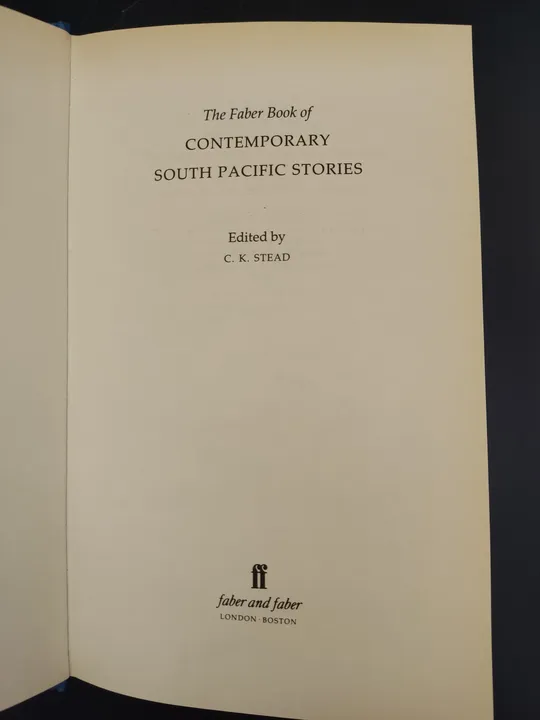 The Faber Book of Contemporary South Pacific Stories - Christian Karlson Stead - Bild 2