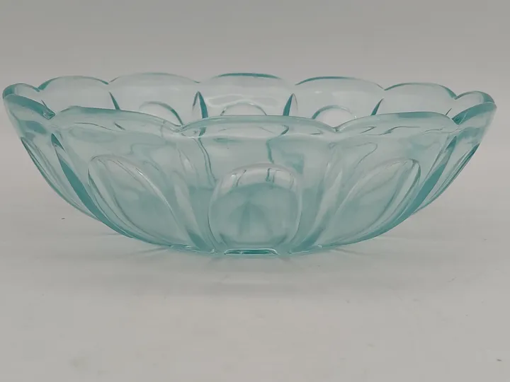 Vintage Glasschüssel in Himmelblau - Bild 2