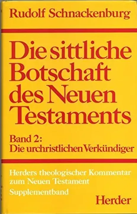 Die sittliche Botschaft des Neuen Testaments Band 2 - Bild 1