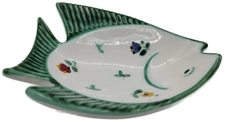 Gmundner Keramik Fischschale/Schüssel Streublumenapplikationen  - Bild 4
