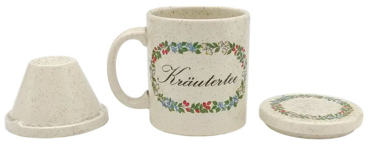 Waechtersbach Keramik Teetasse mit Sieb und Deckel - Bild 3