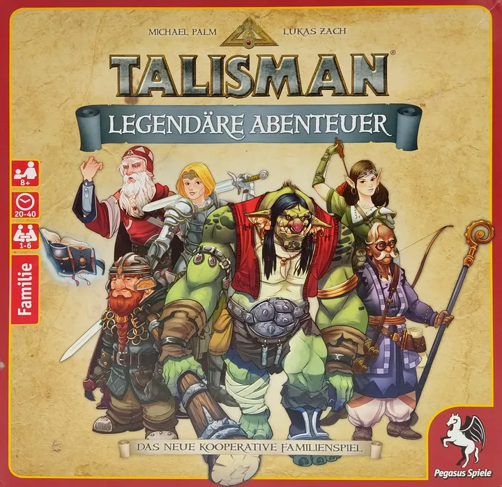 TALISMAN Legendäre Abenteuer - Gesellschaftsspiel - Pegasus Spiele - Bild 1