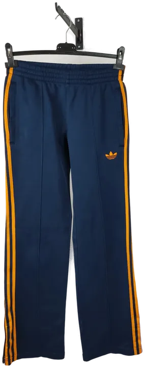 Adidas Unisex Trainings- Jogginghose dunkelblau/orange - XS/44 - Bild 1