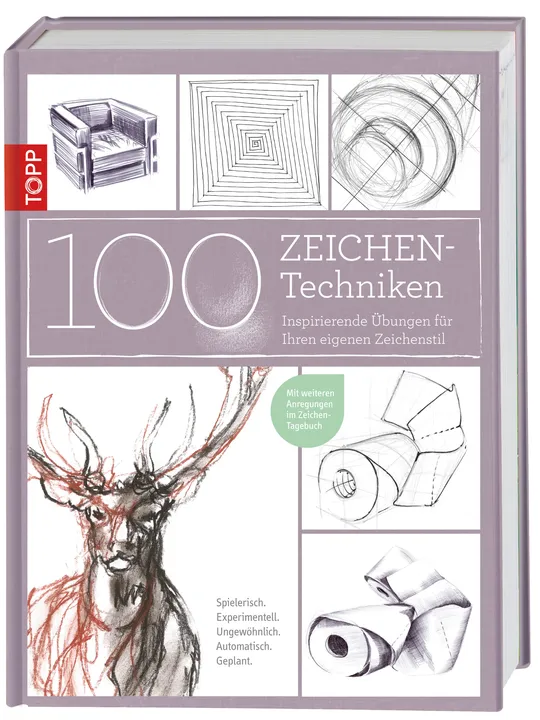 100 Zeichentechniken - Monika Reiter,Dieter Schlautmann - Bild 1