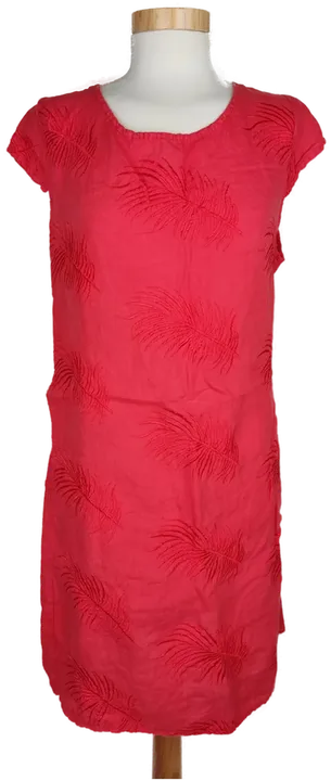 New Collection Damen Kleid mit Blättern bestickt rot - M/38 - Bild 1
