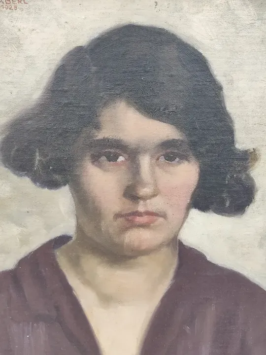 Portrait einer jungen Frau von Haberl 1925 - Bild 3