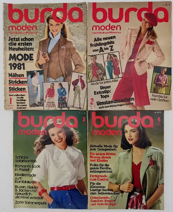 Burda Modezeitschrift 12 Hefte 1981 - Bild 1
