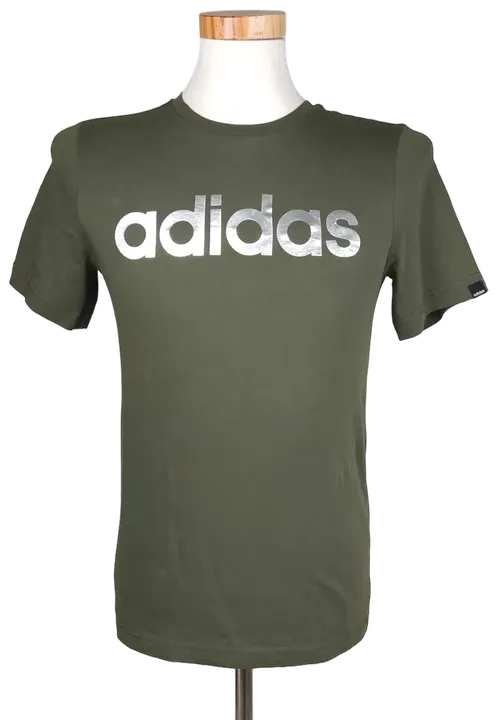 Adidas Herren T-Shirt, olivgrün  - Bild 4
