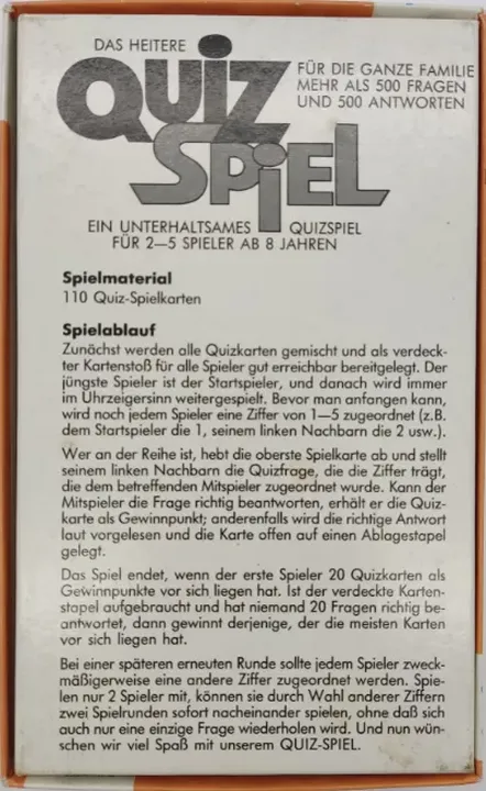 Quiz Spiel - 500 Fragen und Antworten, Schmidt Spiele - Bild 2