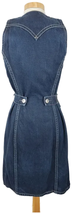 Levi's Type1 Jeanskleid Ärmellos mit passender Denim Truckerjacke dunkelblau - XS/34 - Bild 7