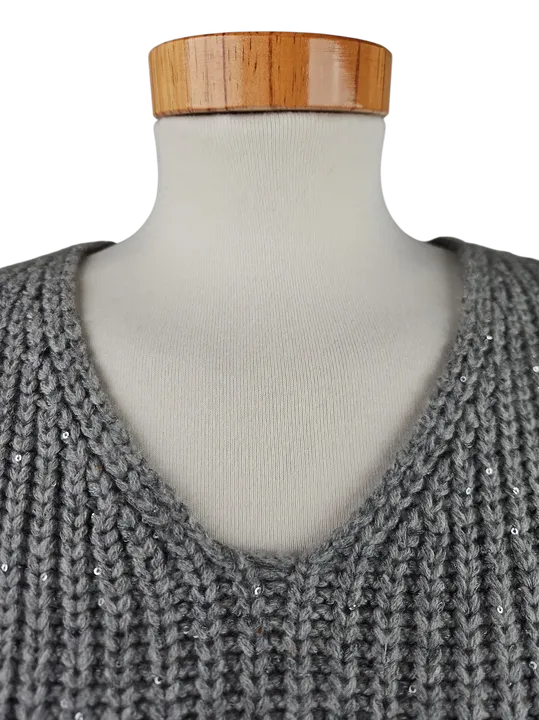 Simply Cashmere Damen Pullover (Kaschmir). grau - Gr. M/38 - Bild 4