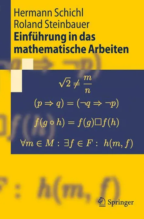 Einführung in das mathematische Arbeiten - Hermann Schichl, Roland Steinbauer - Bild 1