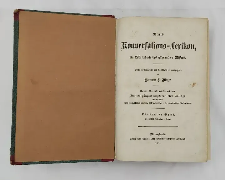 Buch - Mayers Konversations Lexikon - 1871 - Bild 2