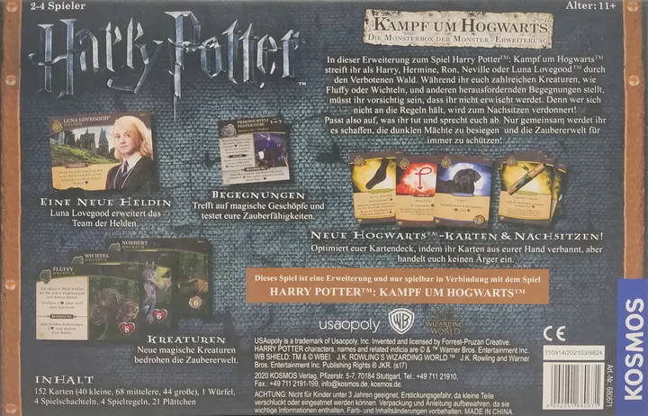 Harry Potter Erweiterung - Kampf um Hogwarts - Ein kooperatives Deck-Building-Spiel - Kosmos - Bild 2