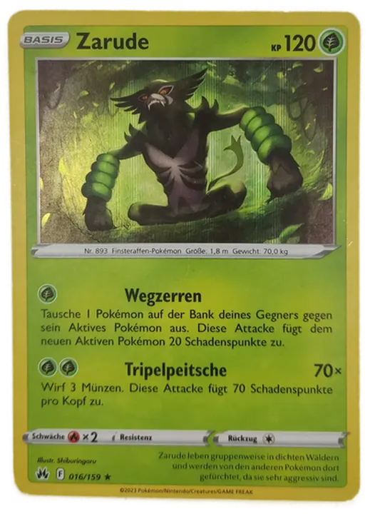 Pokémon Sammelkarte Basis Zarude - Bild 1