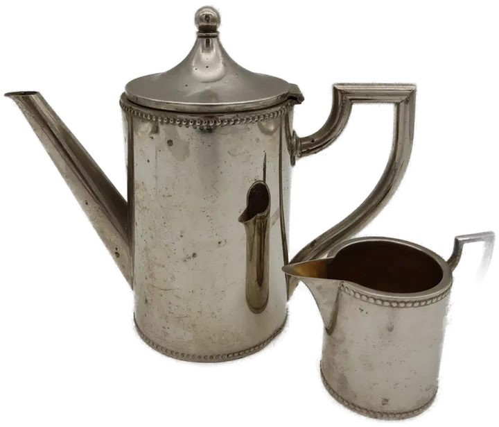 alte Tee und Milch-Kanne Metall - Bild 1
