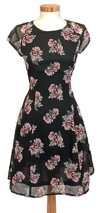 H&M Divided Minikleid geblümt Gr. 38 - Bild 1