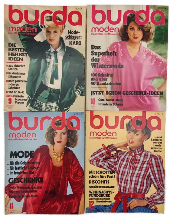 Burda Modezeitschrift 12 Hefte 1978 - Bild 3