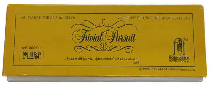 Trivial Pursuit Genus II Ausgabe Kartensatz mit 3000 Fragen Nr.000644 (Zur Erweiterung eines Komplett-Sets) - Bild 3