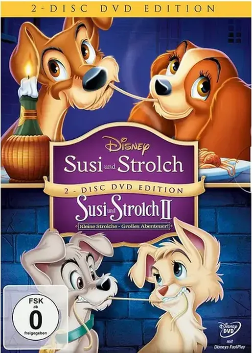 2 DVD's Dísney Susi und Strolch und Susi und Strolch II - Bild 1