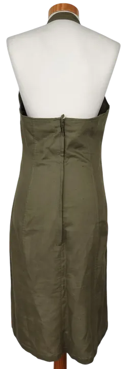 H&M Damen Midikleid, oliv - Gr. M  - Bild 2