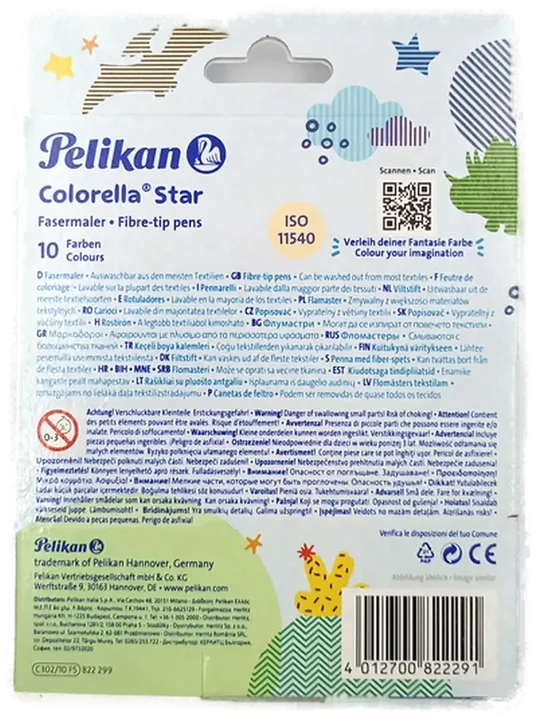 Pelikan Colorella Star 10-teiliges Fasermaler-Set - Bild 2