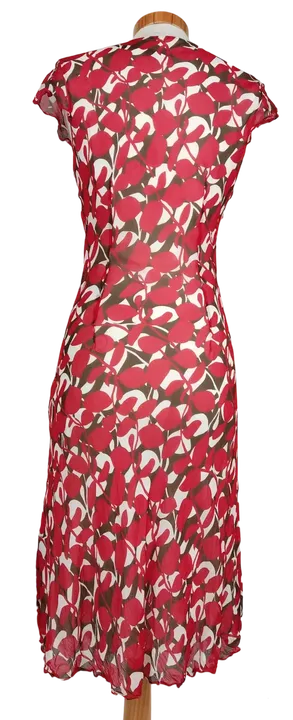 s.Oliver Damenkleid rot-weiß - Gr. 36 - Bild 2