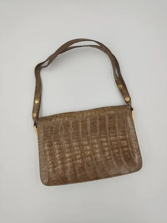 Damen Vintage Handtasche braun Lederoptik - Bild 2