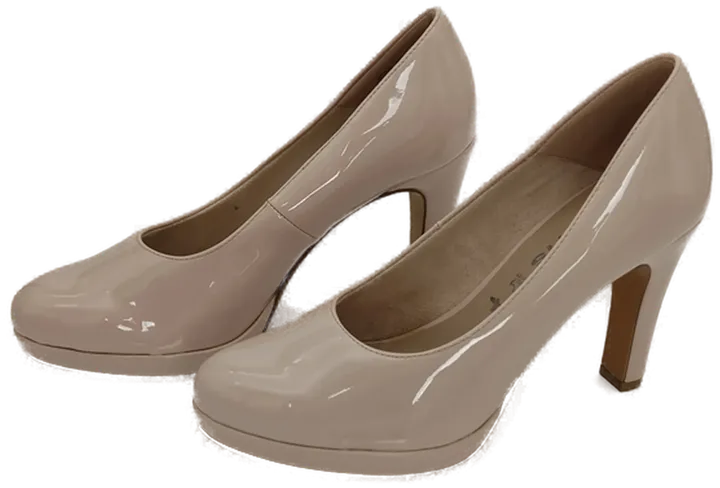 Tamaris Pumps in Lack-Optik, Echtes Leder, Altrosa - Bild 4