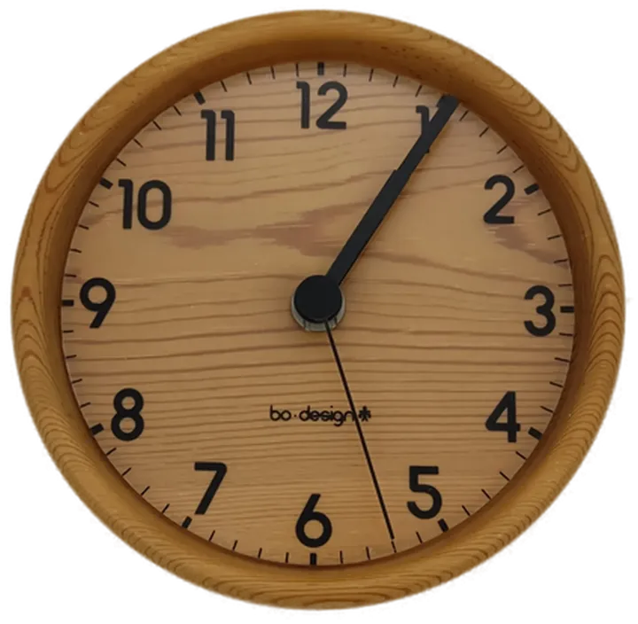 Bo Design runde Holz Wanduhr - Bild 1