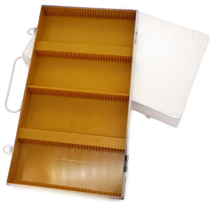 Vintage 2 Stk. elegante Aufbewahrungsboxen für 144 Diarahmen - Bild 3