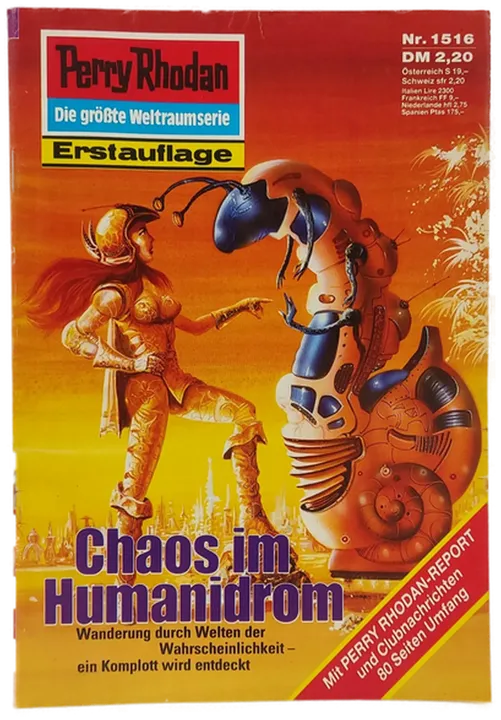 Romanheft Perry Rhodan Chaos im Humanidrom Erstauflage Nr. 1516 - Bild 2