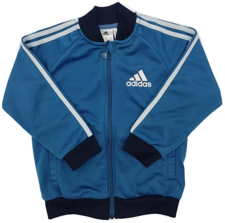 Adidas Kinder Jacke blau Gr.104 - Bild 1