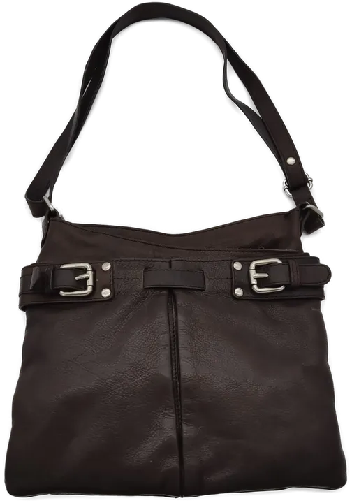 5TH AVENUE Damen Handtasche echtes Leder braun - Bild 1