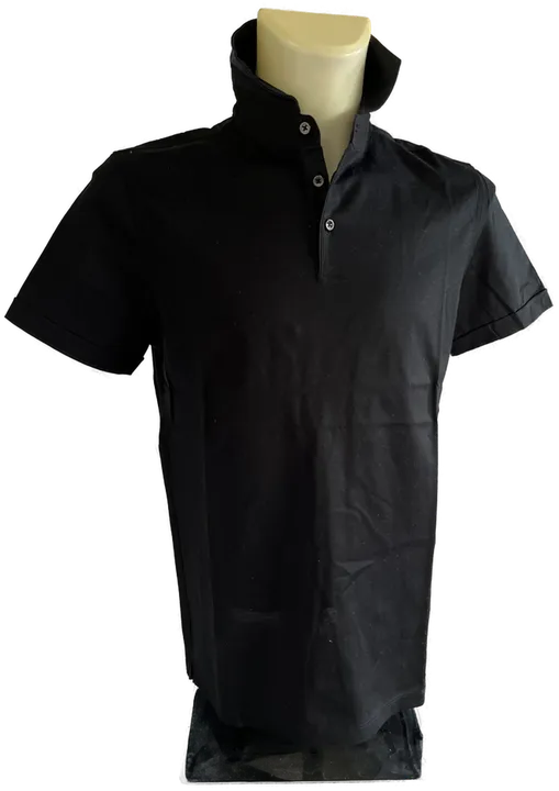 HUGO BOSS Herren Kurzarm-Poloshirt Slim Fit Gr. L schwarz - Bild 1