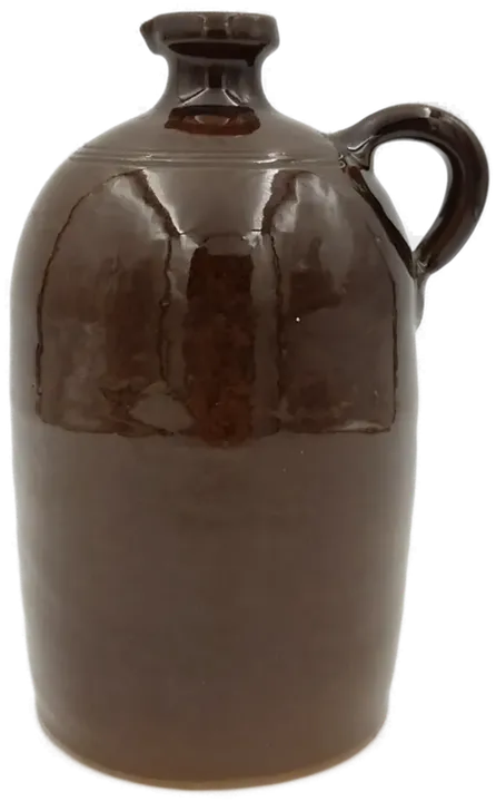 bauchige Vase aus Keramik braun  - Bild 4