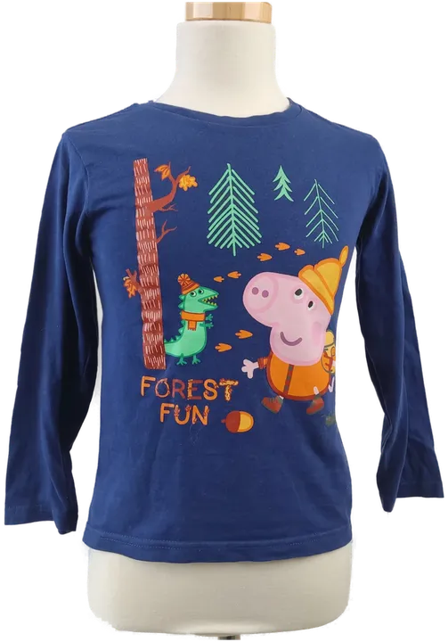 Peppa Pig Kinder T-Shirt blau - 122-128 - Bild 1