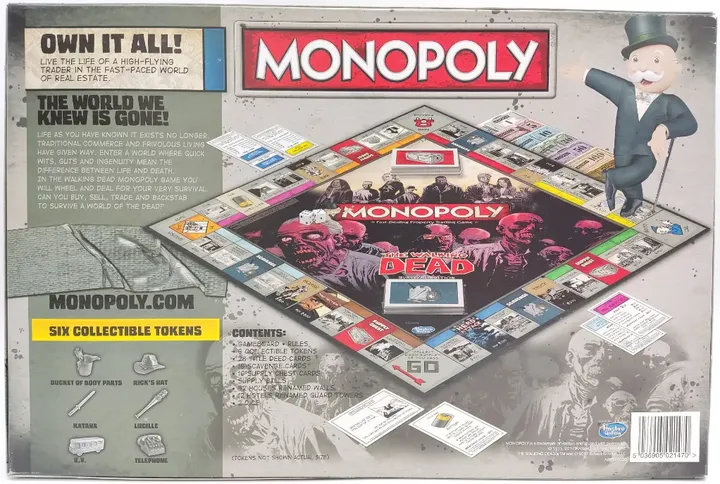 Monopoly, The Walking Dead Edition - Gesellschaftsspiel, Hasbro  - Bild 2