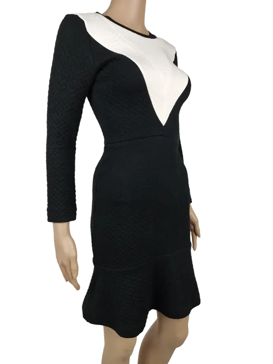 Sandro Damen Kleid schwarz/weiß - Gr. XS/S - Bild 2