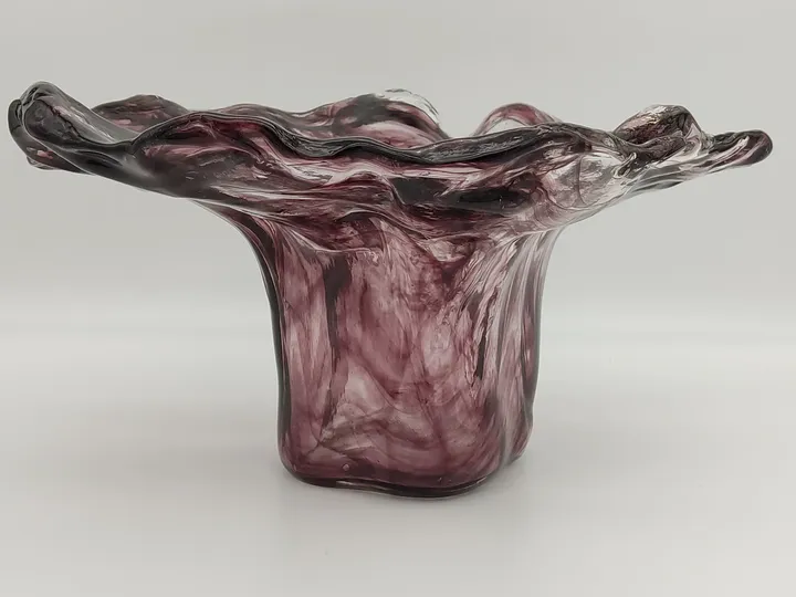 Glasschale in violett - Bild 2