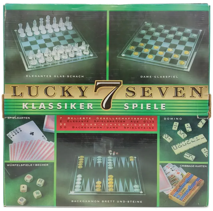 Lucky 7 Seven, Klassiker Spiele aus Glas - Bild 2