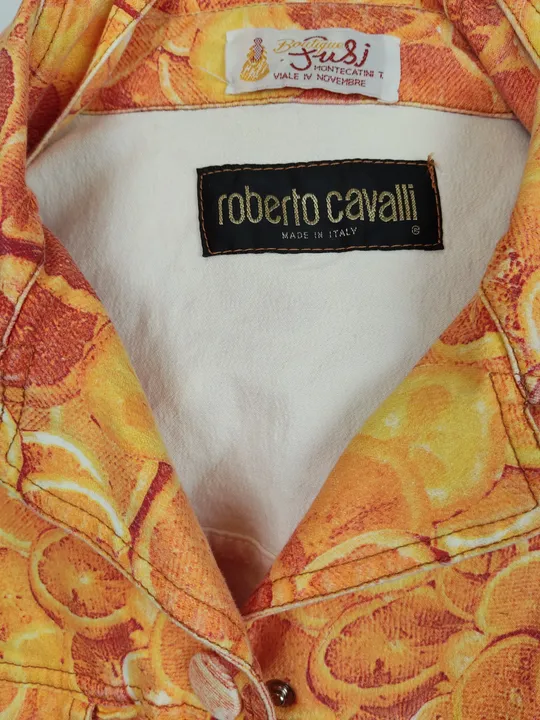 Roberto Cavalli Damen Set(Bluse+Weste+Gürtel) orange Gr. M - Bild 5
