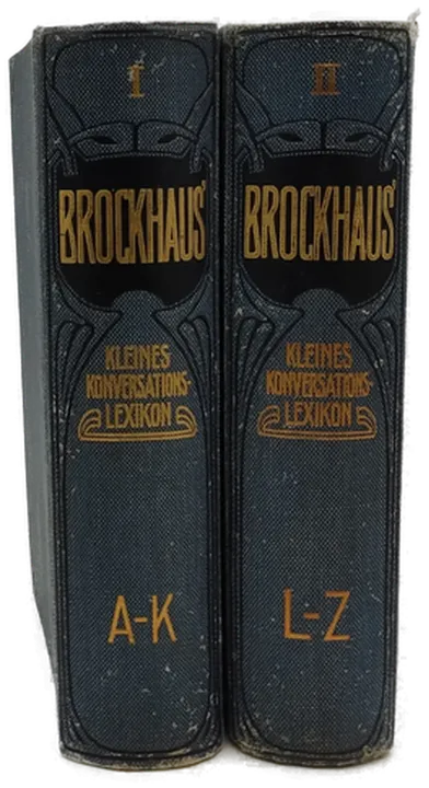  Brockhaus' kleines Konversations-Lexikon. FAKSIMILE der 5., vollständig neubearb. Aufl (Leipzig, F.A. Brockhaus, 1906). 2 Bde. (= komplett). - Bild 1