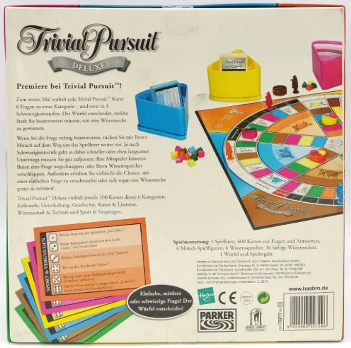 Trivial Pursuit Deluxe - Wissensspiel, Parker  - Bild 2