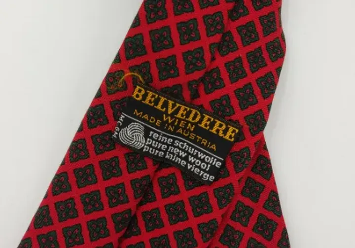Belvedere Herren Krawatte rot gemustert  - Bild 2