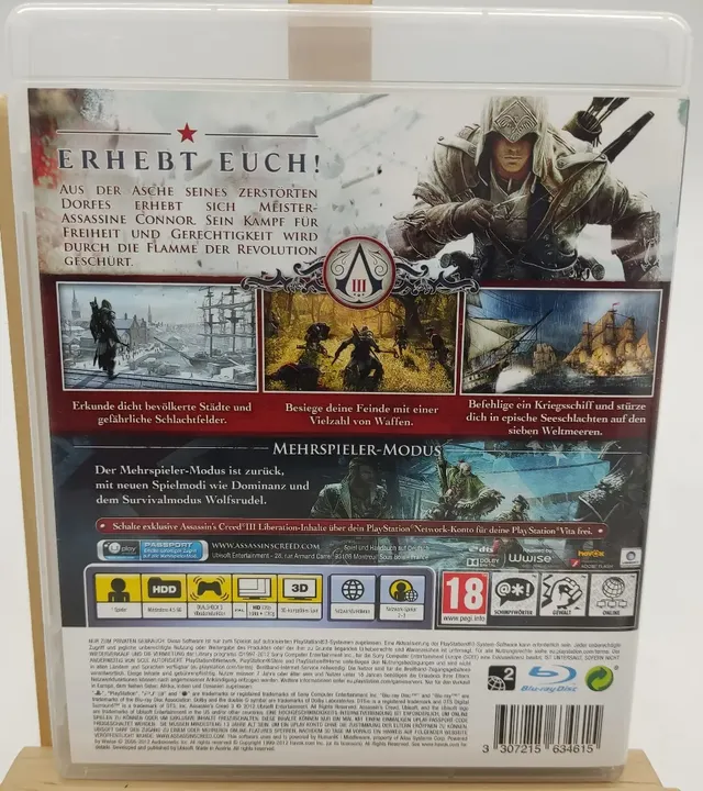 Playstation Sony PS3 Spiel Assassin's Creed III - Bild 2