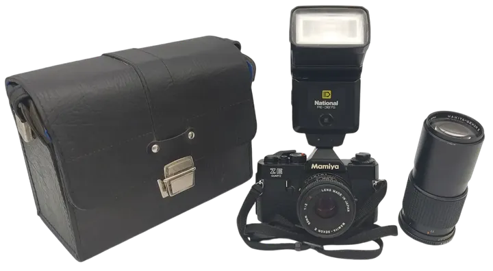 Mamiya ZE analoge Spiegelreflex Kamera + Zusatzobjektiv & Blitzgerät  - Bild 2