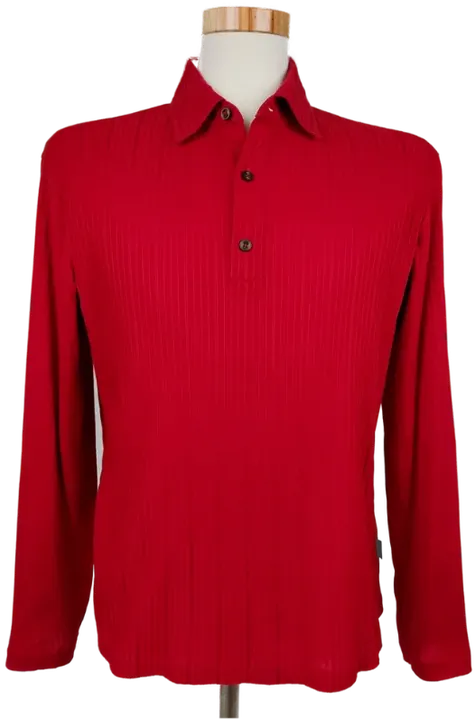 Hugo Boss Herren Longsleeve Shirt, rot - Gr. L - Bild 1